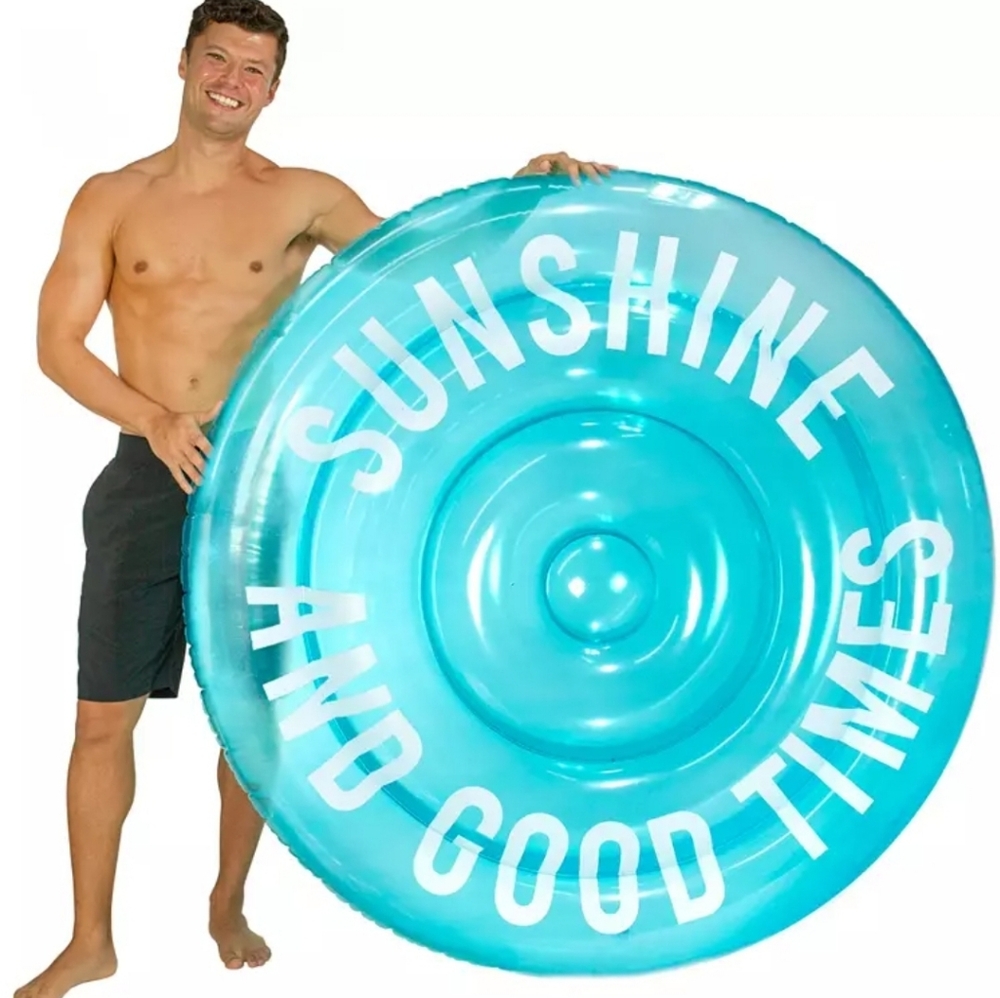 NWT PoolCandy 60" Giant Inflatable Pool Island